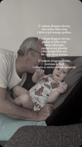 …ali u ovom životu možemo samo zamišljati kako bi nam život bio ljepši, lakši i topliji da si tu.
Pa se tješimo da smo te barem imali.

Ipak, i dalje si tu s nama, svakog dana.
U ljubavi koju nosimo u sebi, u uspomenama koje su sve življe, u iznenadnim pokretima koje napravimo ili riječima koje izgovorimo, pa kad te u njima prepoznamo se obradujemo.

Slavimo ti rođendan, nije vala neki Mile bez tebe, bez ručka, bez pjesme, bez torte.
Nije nam ni do vina danas…

Bio si u pravu: premalo mi uživamo u životu čekajući da postane lakši.
Dok čekamo, on prođe…

P.S.
Zovite dok imate koga.
Oprostite dok imate kada.
Grlite dok imate snage.

Sutra je daleko…

#memories#gonebutneverforgotten#family#nedostajanje