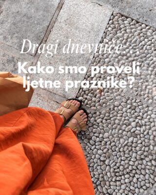 Dragi dnevniče,

Nisam ti odavno pisala. Nemam kad.
Sutra počinje škola i život će opet ubrzati tempo, mada mi je teško zamisliti da vrijeme prolazi brže od ovoga.

Djeca su uživala u pratnicima, ipak.
A mi smo ih preživjeli.
Pusa, bok.

P.S. sretna nova školska godina svima koji slave!

#deardiary#summerrecap#summervibes#freshstart#backtoschool